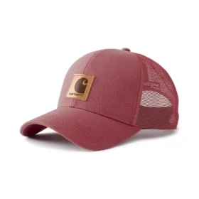 Cappellino da camionista in tela di cotone lavata con retro in rete