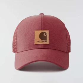 Cappellino da camionista in tela di cotone lavata con retro in rete