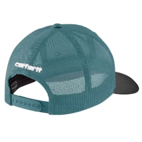Cappellino da camionista Rugged Flex™ in twill con retro in rete e toppa con logo