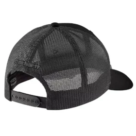 Cappellino da camionista Rugged Flex™ in twill con retro in rete e toppa con logo