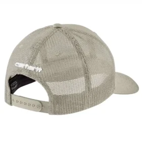 Cappellino da camionista Rugged Flex™ in twill con retro in rete e toppa con logo