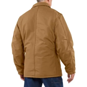 Cappotto da uomo Fr in tela di cotone, vestibilità ampia, tradizionale e imbottito – Giacche ignifughe