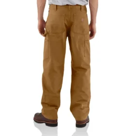 Carhartt B136 Pantaloni da carpentiere da uomo in tela di cotone lavata, vestibilità ampia e dritta, con rinforzi sulle ginocchia