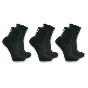 Carhartt Force® Calzini corti con logo, peso medio, confezione da 3 paia