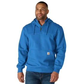 Felpa con cappuccio e zip a un quarto da uomo Paxton idrorepellente e pesante - Felpe con cappuccio carhartt Rain Defender