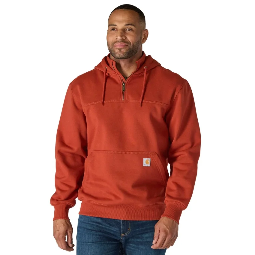 Felpa con cappuccio e zip a un quarto da uomo Paxton idrorepellente e pesante - Felpe con cappuccio carhartt Rain Defender