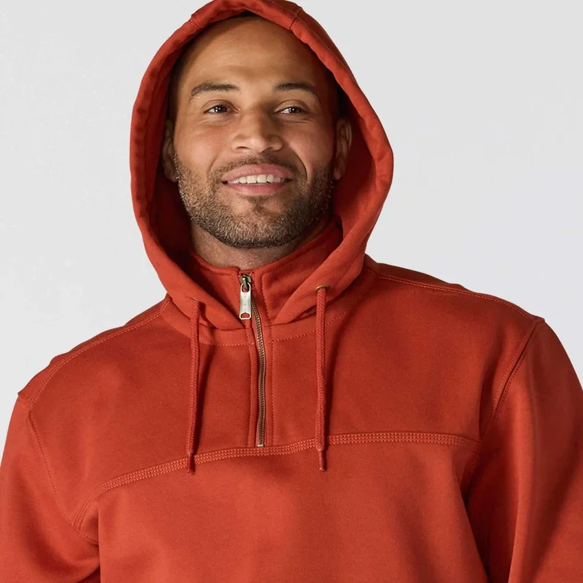 Felpa con cappuccio e zip a un quarto da uomo Paxton idrorepellente e pesante - Felpe con cappuccio carhartt Rain Defender