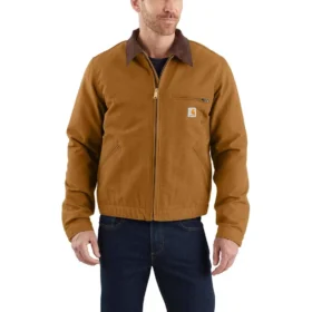Giacca carhartt J01 da uomo "Detroit Jacket" iconica con fodera in tessuto Duck Blanket