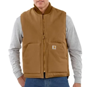 Gilet isolante da uomo Iconic V01 Firm Duck in tela di cotone pesante