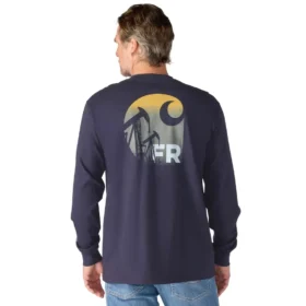 Maglietta da uomo Force Irvine FR a maniche lunghe con grafica Oil Rig - Camicie ignifughe