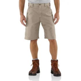 Pantaloncini da lavoro in tela di cotone carhartt B147 da uomo, vestibilità ampia