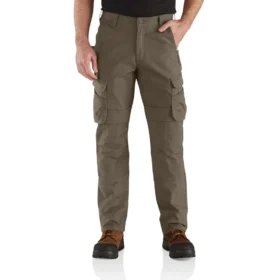 Pantaloni cargo a gamba dritta e comodi con doppio rinforzo sulle ginocchia - Pantaloni da lavoro