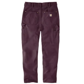 Pantaloni da lavoro da donna in tela con doppio rinforzo sulle ginocchia, vestibilità vintage