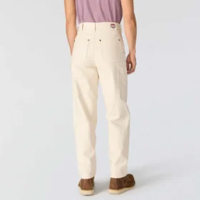 Pantaloni da lavoro da donna in tela con doppio rinforzo sulle ginocchia, vestibilità vintage