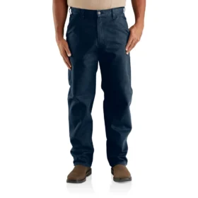 Pantaloni da lavoro da uomo carhartt B11 in tela di cotone lavata, dalla vestibilità ampia e dritto