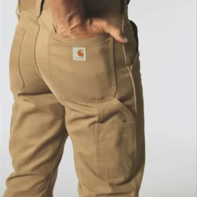 Pantaloni da lavoro da uomo carhartt B324 in twill, vestibilità comoda e linea dritta