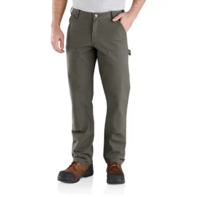 Pantaloni da lavoro da uomo Rugged Flex Duck a vestibilità dritta e comoda con doppio rinforzo sulle ginocchia