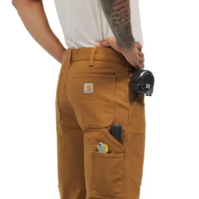 Pantaloni da lavoro da uomo Rugged Flex Duck a vestibilità dritta e comoda con doppio rinforzo sulle ginocchia
