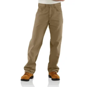 Pantaloni da uomo in tela Fr a vestibilità ampia e gamba dritta - Pantaloni ignifughi