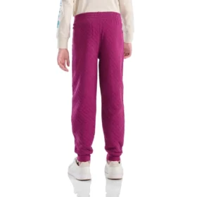 Pantaloni della tuta da ragazza con elastico in vita, in jersey trapuntato e logo (Bambini/Ragazzi)