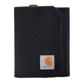Portafoglio a tre ante in nylon duck