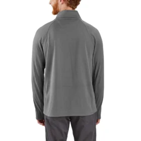 Pullover da uomo Force con mezza zip, foderato in pile e traspirante