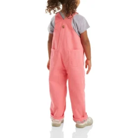 Salopette da bambina dalla vestibilità ampia in tela foderata in flanella