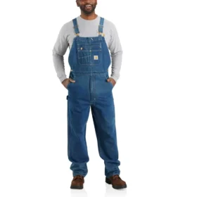 Salopette da uomo in denim dalla vestibilità ampia