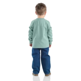 Set da 2 pezzi per bambino con maglietta a maniche lunghe con stampa cane e pantaloni in denim (bambini piccoli)