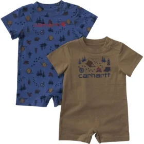 Set da campeggio a 2 pezzi con tutina a maniche corte per bambino (neonato)