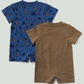 Set da campeggio a 2 pezzi con tutina a maniche corte per bambino (neonato)