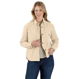 Sovracamicia da donna Montana Rugged Flex® in tela di cotone pesante, vestibilità ampia