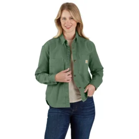 Sovracamicia da donna Montana Rugged Flex® in tela di cotone pesante, vestibilità ampia