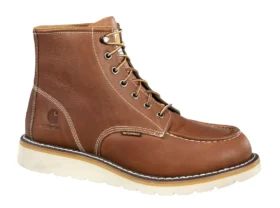 Stivale da lavoro mocassino impermeabile con punta in acciaio e zeppa da 6"