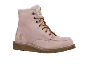 Stivali da donna con zeppa da 6" e punta mocassino